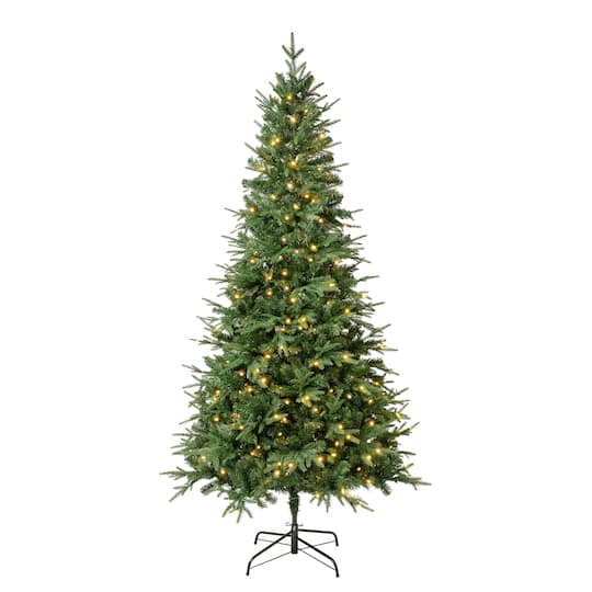 7.5ft. Pre-Lit Feel-Real® Duxbury Artificial Christmas Tree, Warm White LED Lights